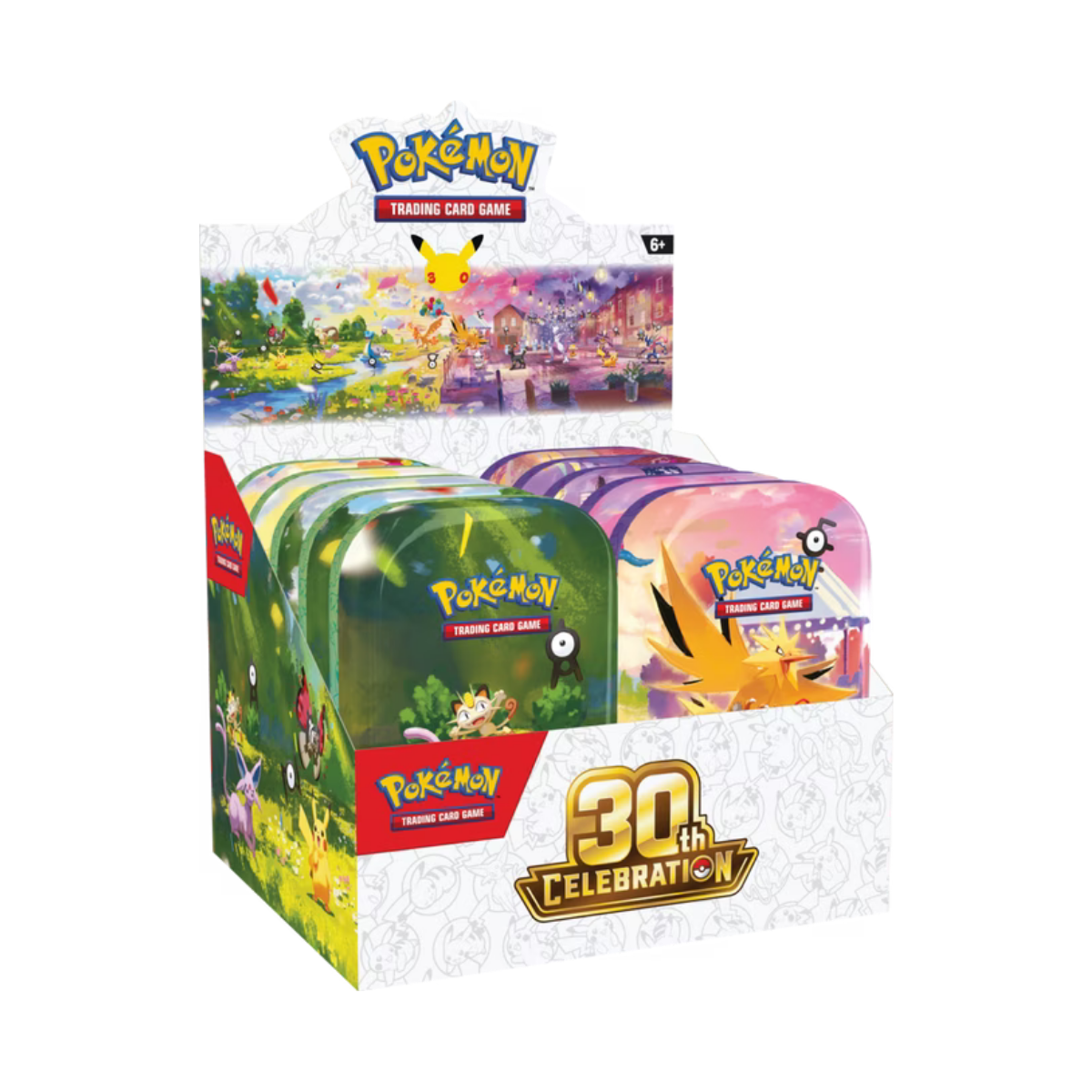 Pokémon - 30th Anniversary Celebrations Mini-Tin Display