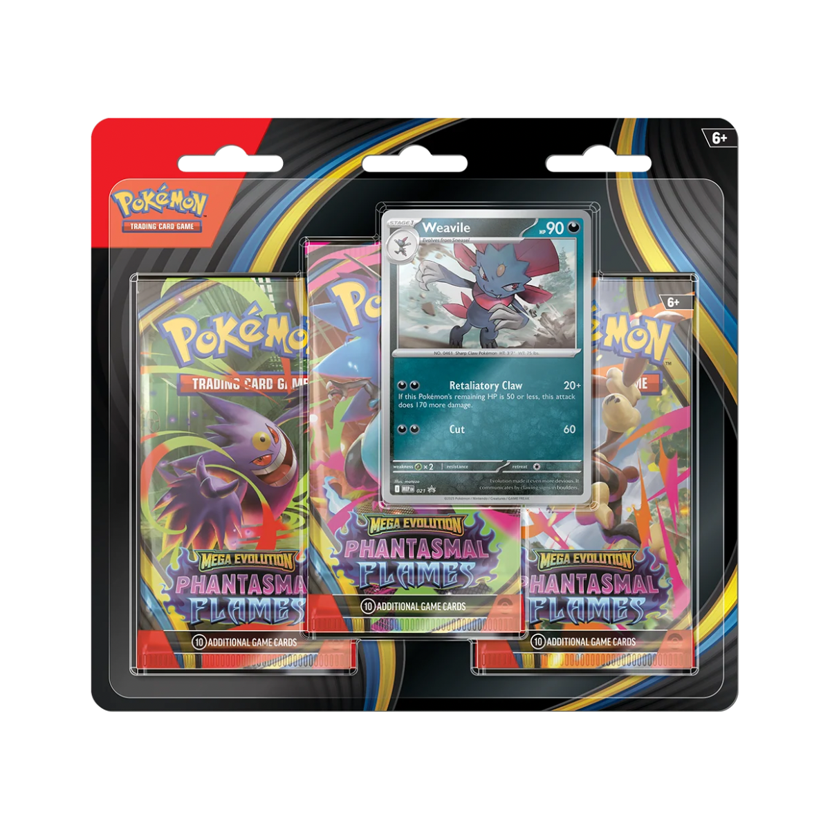 Pokémon - Mega Evolution Phantasmal Flames 3-Pack Blister