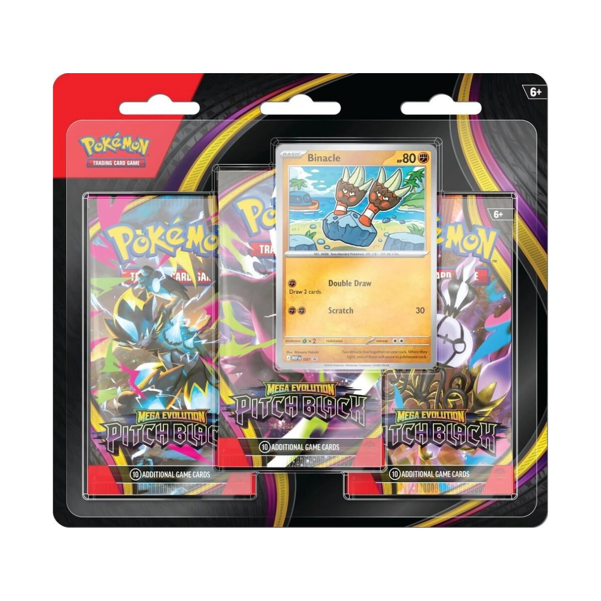 Pokémon - Mega Evolution Pitch Black 3-Pack Blister