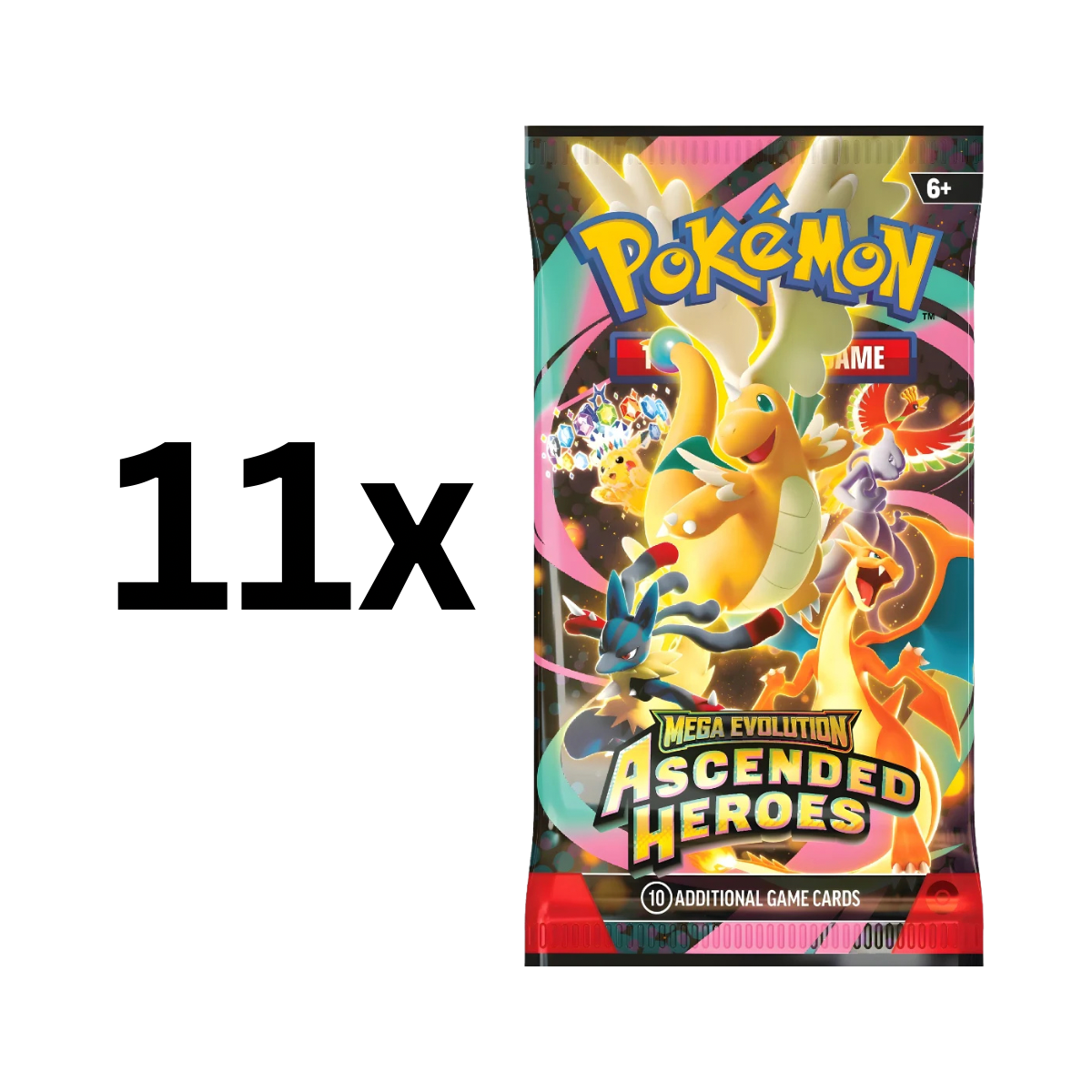 Pokémon - Ascended Heroes TCGROADS 11-Pack Bundle